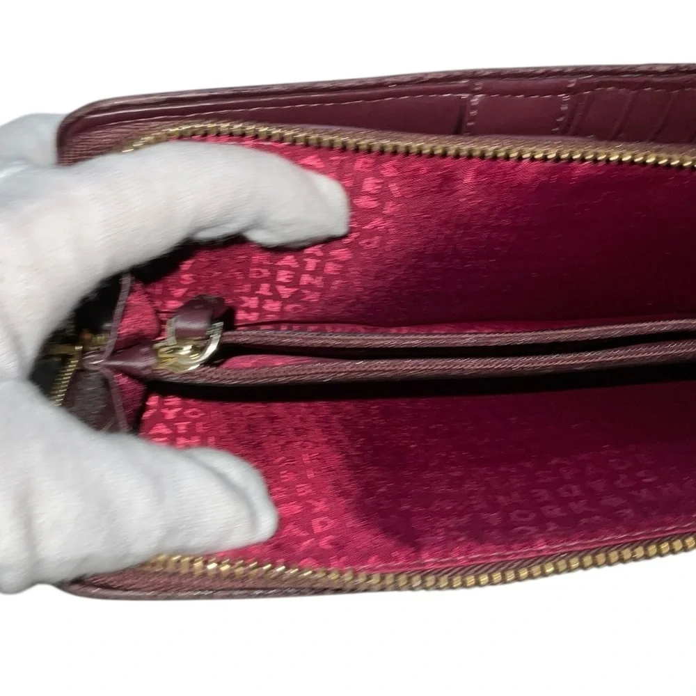 Kate Spade Cherrywood Pebbled Leather Long Continental Wallet